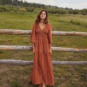 Christy Dawn Basil Tikka Block Dress